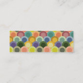 Retro Kreis-dünne Visitenkarte (Rückseite)