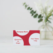 Retro Kreis-Visitenkarte Visitenkarte (Stehend Vorderseite)