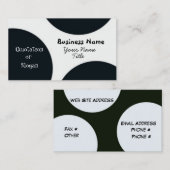 Retro Kreis-Visitenkarte Visitenkarte (Vorne/Hinten)