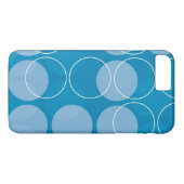 Retro Kreise Case-Mate iPhone Hülle (Rückseite (Horizontal))