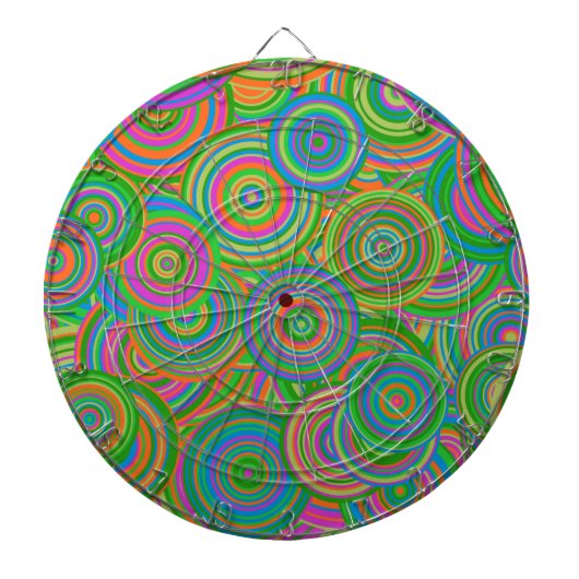 retro Kreise Dartscheibe (vorne)