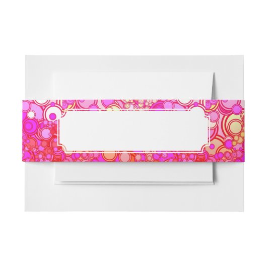 Retro Kreise Einladungsbanderole (Vorderseite Beispiel)