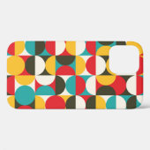 Retro-Kreise: Farbiges Hipster Muster. Case-Mate iPhone Hülle (Rückseite (Horizontal))