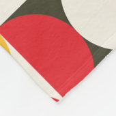 Retro-Kreise: Farbiges Hipster Muster. Fleecedecke (Ecke)