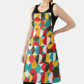 Retro-Kreise: Farbiges Hipster Muster. Schürze (InSitu)