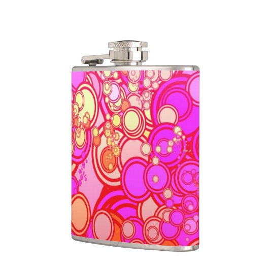 Retro Kreise Flachmann (Links)