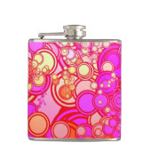 Retro Kreise Flachmann (Vorderseite)