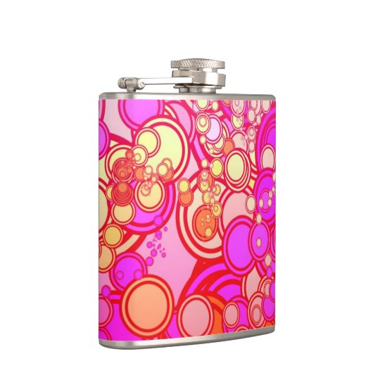 Retro Kreise Flachmann (Rechts)