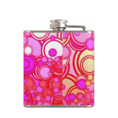 Retro Kreise Flachmann (Rückseite)