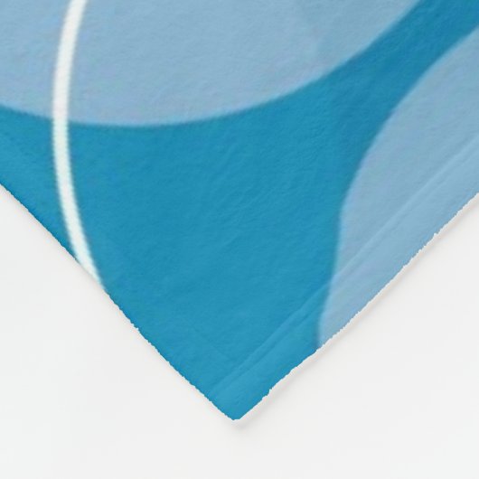 Retro Kreise Fleecedecke (Ecke)