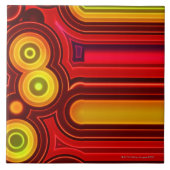 Retro Kreise Fliese (Vorderseite)