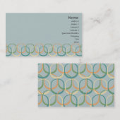 Retro Kreise - Geschäft Visitenkarte (Vorne/Hinten)