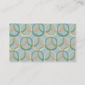 Retro Kreise - Geschäft Visitenkarte (Rückseite)