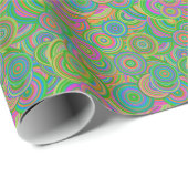 Retro-Kreise Geschenkpapier (Rolleneckpunkt)