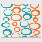 Retro-Kreise Geschenkpapier (Flach)