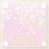 Retro Kreise Glasuntersetzer (Rückseite)