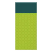 Retro Kreise grün u. aquamarine Werbekarte (Hinten)