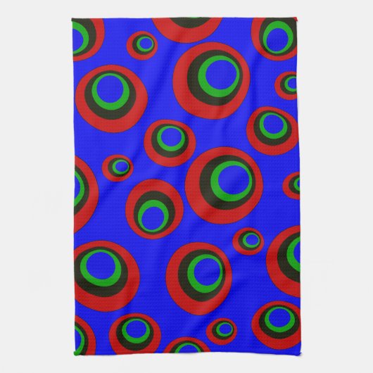 Retro Kreise Handtuch (Vertikal)