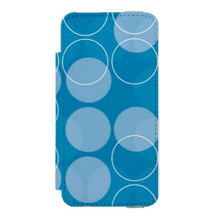 Retro Kreise Incipio Watson™ iPhone 5 Geldbörsen Hülle