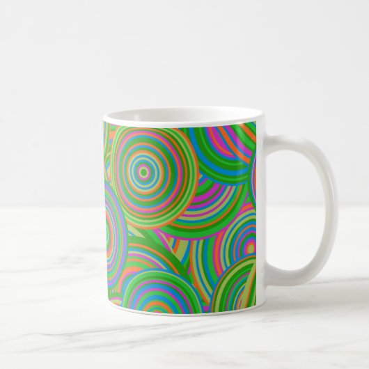 retro Kreise Kaffeetasse (Rechts)