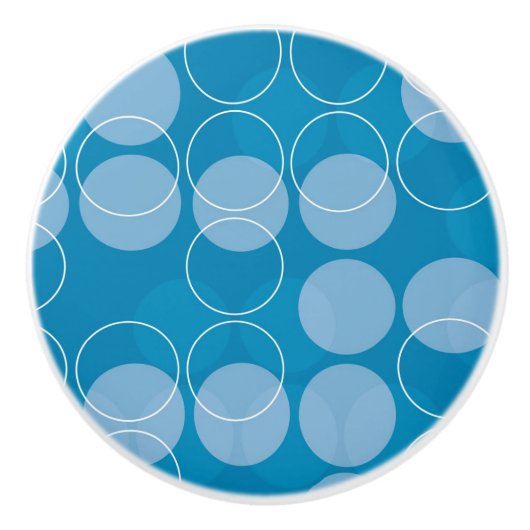 Retro Kreise Keramikknauf (Vorderseite)