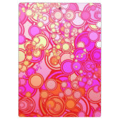 Retro Kreise Klemmbrett (Rückseite)