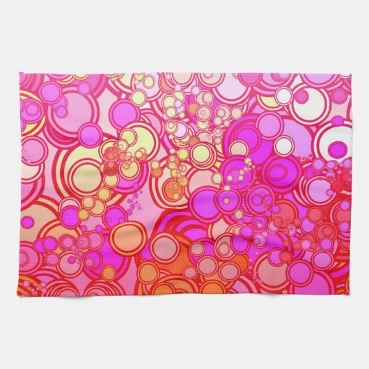 Retro Kreise Küchentuch (Horizontal)