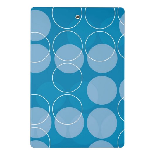 Retro Kreise Mini Klemmbrett (Rückseite)