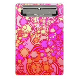 Retro Kreise Mini Klemmbrett