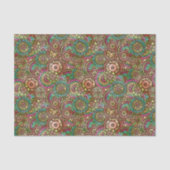 Retro-Kreise mit niedlichen, hellen Farbtönen Must Seidenpapier (Vorderseite)