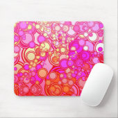 Retro Kreise Mousepad (Mit Mouse)
