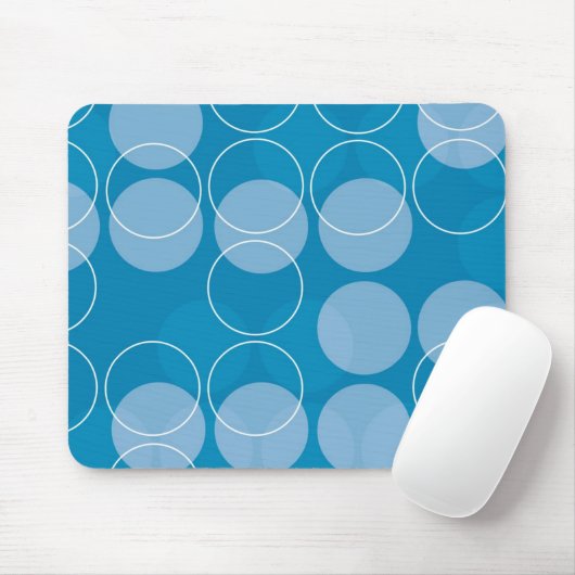 Retro Kreise Mousepad (Mit Mouse)