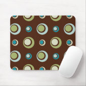 Retro Kreise Mousepad (Mit Mouse)