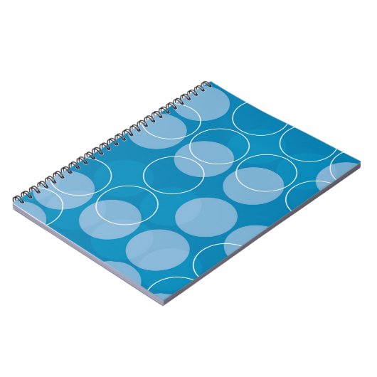 Retro Kreise Notizblock (Linke Seite)