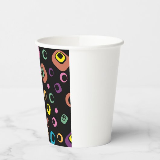 Retro-Kreise Pappbecher (Links)