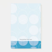 Retro Kreise Post-it Klebezettel (Vorderseite)