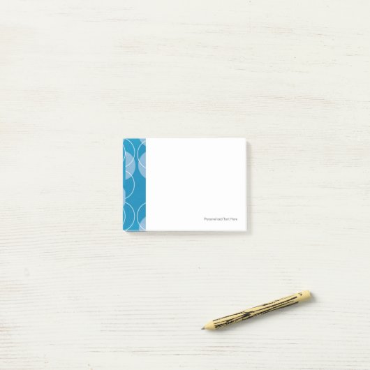 Retro Kreise Post-it Klebezettel (Auf Schreibtisch)