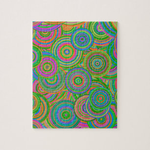 Retro-Kreise Puzzle