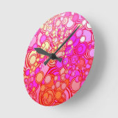 Retro Kreise Runde Wanduhr (Winkel)