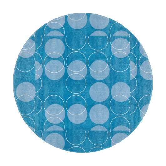 Retro Kreise Schneidebrett (Vorderseite)