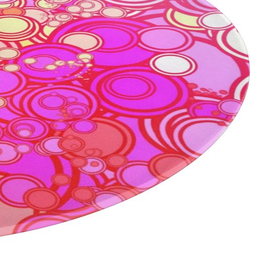 Retro Kreise Schneidebrett (Ecke)