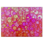 Retro Kreise Schneidebrett (Vorderseite)