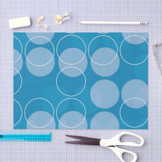 Retro Kreise Seidenpapier (Handwerk)