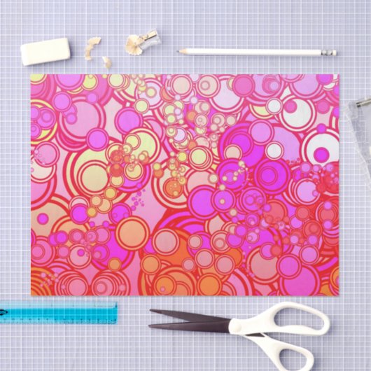 Retro Kreise Seidenpapier (Handwerk)