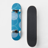Retro Kreise Skateboard (Vorderseite)