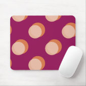 Retro-Kreise und Schatten Fettes Muster Lila Mousepad (Mit Mouse)