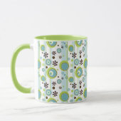 Retro-Kreise und Streifen Tasse (Links)
