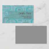 Retro Kreise Visitenkarte (Vorne/Hinten)