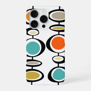Retro-Kreisformen Mitte des Jahrhunderts modern iPhone 16 Pro Hülle