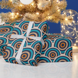 Retro-Kreismuster Geschenkpapier